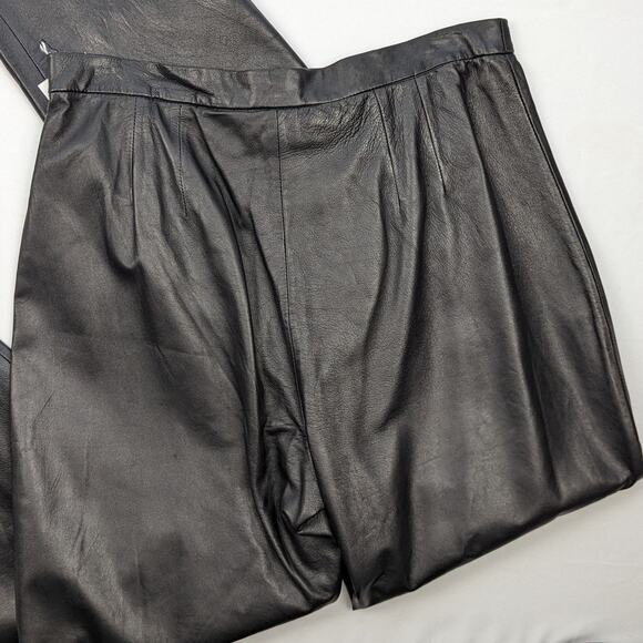 90's Deadstock Leather Pants - Picture 6 of 9